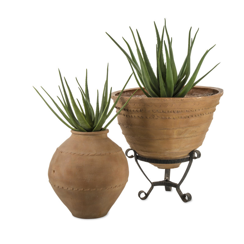 The Mediterranean Collection Handmade Pot Planter, Terracotta