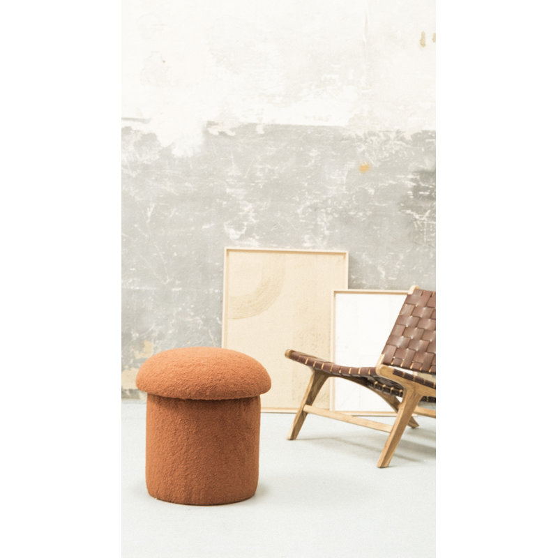 Aljay Outdoor Ottoman, Brick