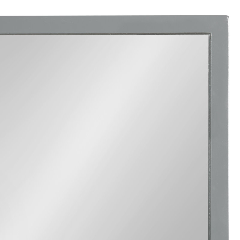 Travis Engineered Wood Mirror, Gray, 36X24