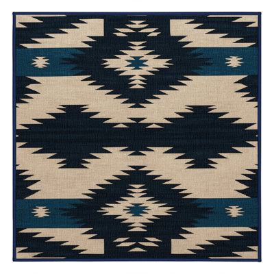 Washable Mountain Shadow Southwestern Area Rug