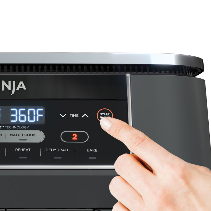 Ninja 8-Quart Dual Basket Electric Air Fryer with Digital Control