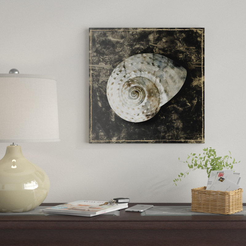 «Marble Shell Series II», reproduction sur toile, H 26 po x l 26 po x P 1,5 po, Toile tendue, Pas de tapis