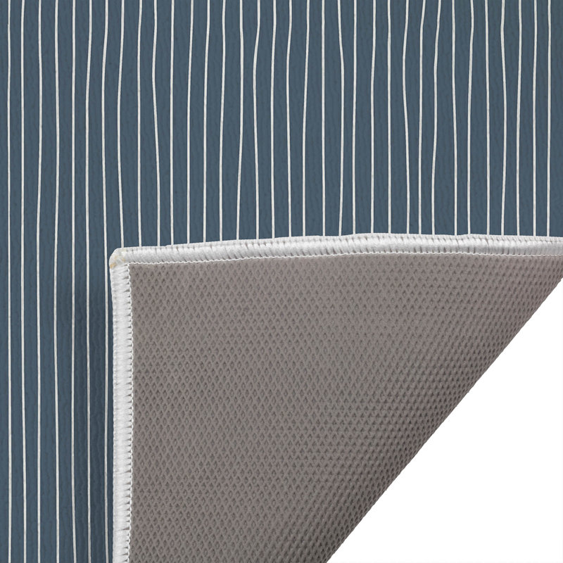 Paillasson Slat, Blue, 34" W x 21" L