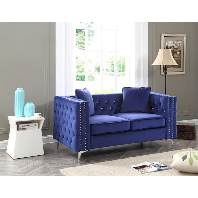 Causeuse chic en bleu, Bleu