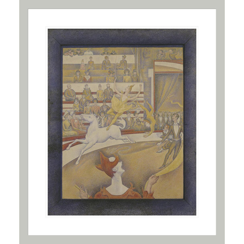 «The Circus» par Georges Seurat, impression giclée sur cadre, 27.9" H x 23.5" W