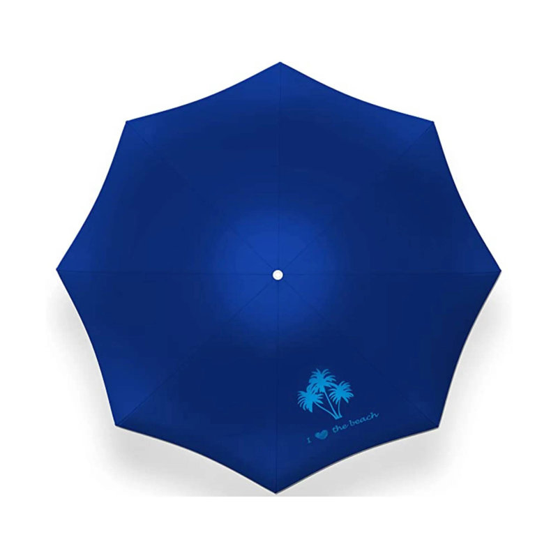 Ensemble de parasol de plage Nethuki, Rayé bleu / vert / orange