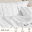 Ensemble d'édredon pour grand lit surdimensionné touffeté Bohème - Ensemble de literie en jacquard de style campagne blanc vif 3 pièces avec broderie, douceur toutes saisons pour chambres douillettes et cadeaux Boho-Chic-105490883-105490885