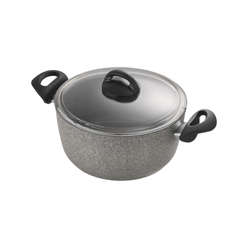 Cocotte en aluminium forgé 4,8 pte avec couvercle Ballarini Parma