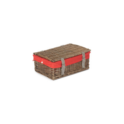 14 Inch Empty Wicker Hamper Basket - with Lining