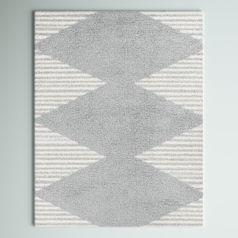 Tapis gris Ashlynn, Rectangle 5 pi 3 po x 7 pi