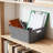 Plastic Storage Baskets With Handles, 4-Pack Sturdy Weave Design For Home Office Organization, Desktop, Cabinet, And Garage Shelving