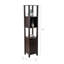 Armoire de salle de bain autoportante l 14,13 po x H 67 po x P 14,13 po