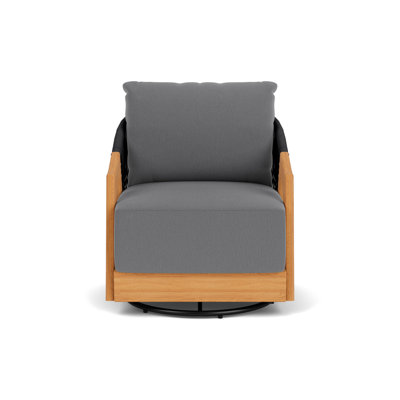 Alpine Outdoor Teak Swivel Lounge Chair