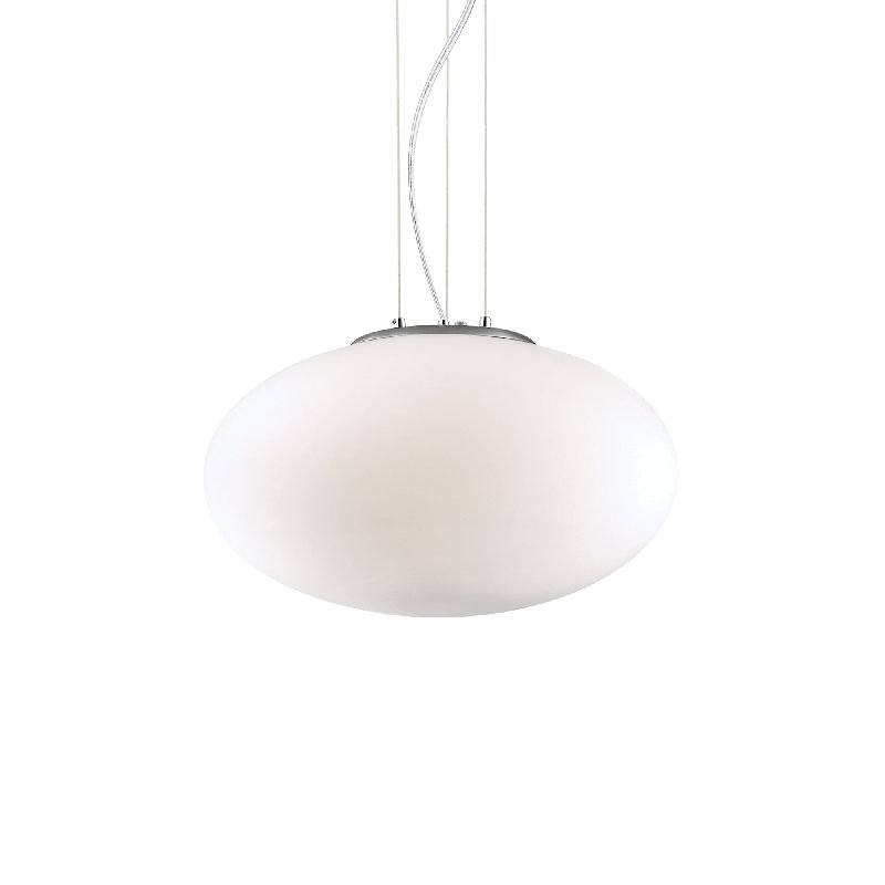 Candy 1 - Light White Sphere Pendant, 238cm H x 40cm W x 40cm D