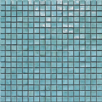 Aquamarine 3 5/8" x 5/8" Glass Mosaic