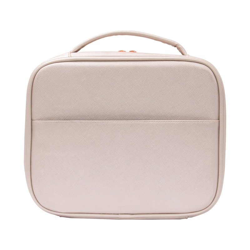 Trousse de maquillage pour coiffeuse, trousse à maquillage imperméable Verona avec pochette porte-brosse et séparateurs réglables