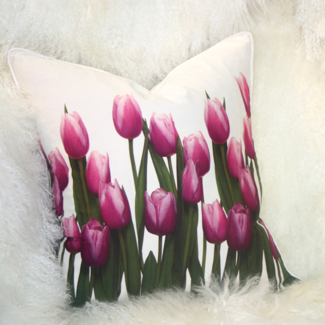 Floral Reversible Throw Pillow Pillow Decor