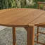 Table de bar ronde en bois de teck Akeya-125185443