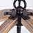 Nickens 4 - Light Candle Style Globe Chandelier with Wood Accents