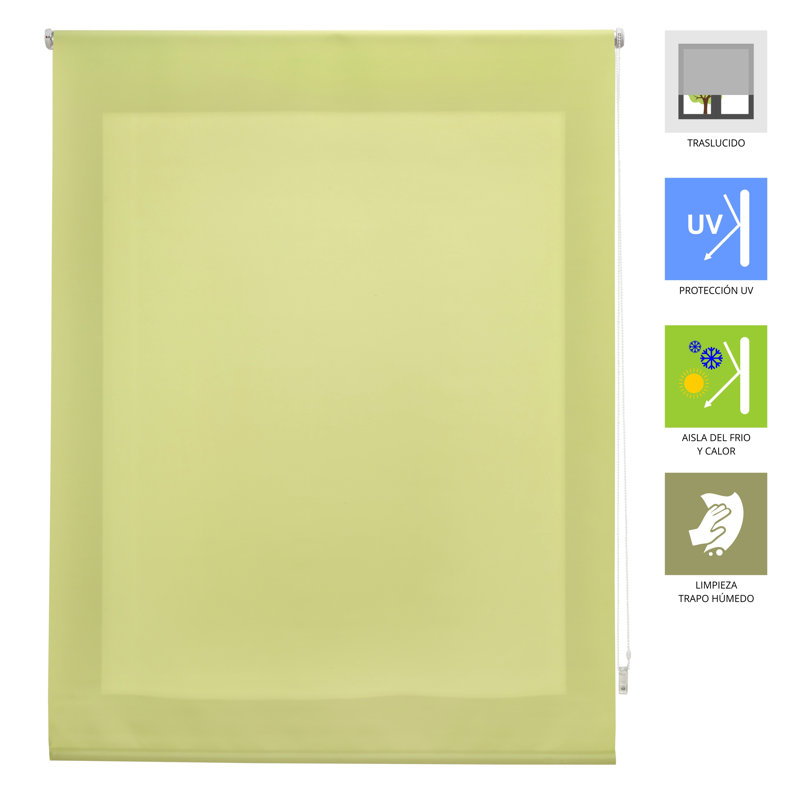 Semi Sheer Roller shade, 175cm L x 80cm W, Pistachio