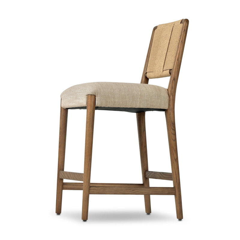 ROTHLER Stool, Counter Stool (27” Seat Height), Beige, Brown