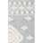 Hand Tufted Wool/Cotton Southwestern Rug in Light Gray-1635778412