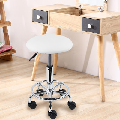 Adjustable Height Ergonomic Lab Stool with Footrest