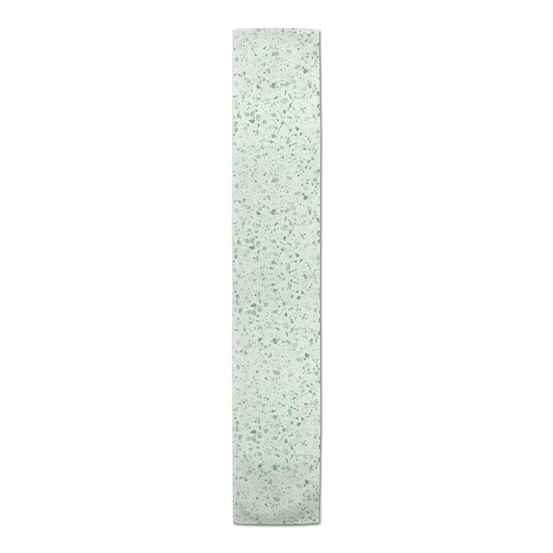 Terrazzo 4 Table Runner, Green, 72" L