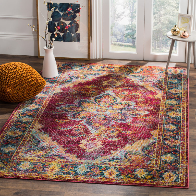 Mabel Crystal Performance Oriental Rug, Rectangle 9' x 12'