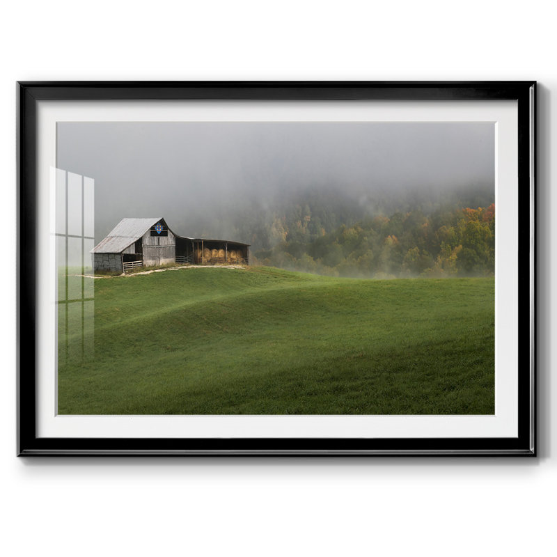 Mountain Air, impression sur papier encadrée, H 15 po x l 21 po x P 1,5 po, Noir