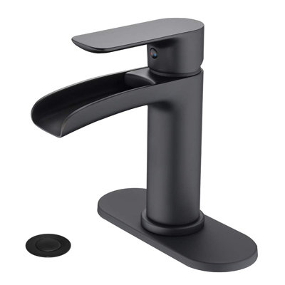Single-Hole Single-handle Bathroom Faucet with Drain Assembly