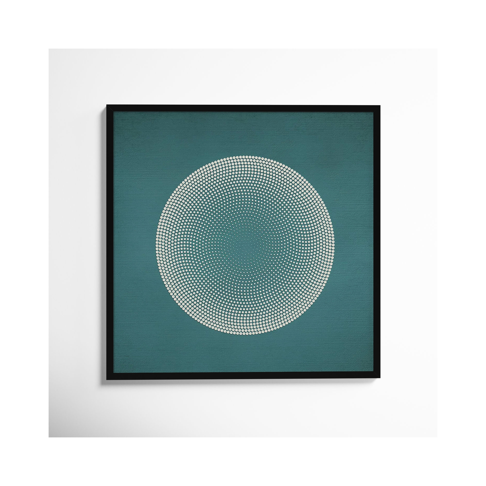 Circles by Incado, 33" H x 33" W x 1" D, Black
