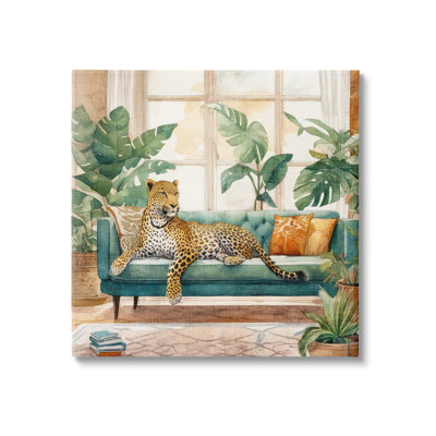 «Leopard & House Plants» par Kim Allen