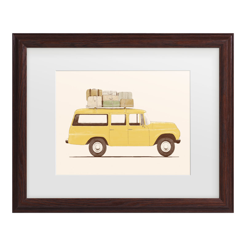 Art encadré de voiture d'été Florent Bodart, H 18,75 po x l 22,75 po