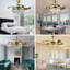 Lustre ventilateur de plafond à intensité variable 36 pouces DEL