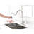 Stainless Steel High Arc Pull Out Sink Faucet - Brushed Nickel Single Level Kitchen Tap For Efficient Water Utilization Handle In Spray Head Convenient Access