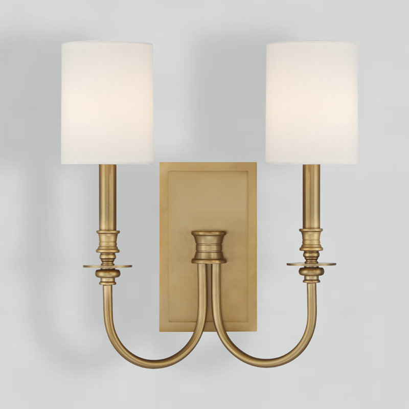 Hammons 2 Light Aged Brass Sconce