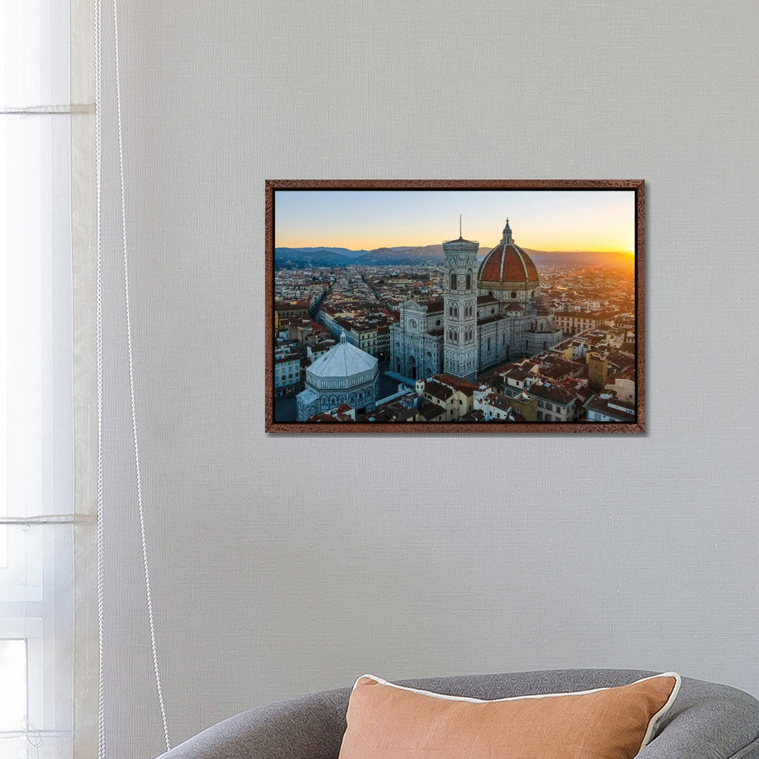 Sonnenaufgang in Florenz, Italien von Matteo Colombo - Galerie-umwickelte Leinwand Giclée auf Leinwand