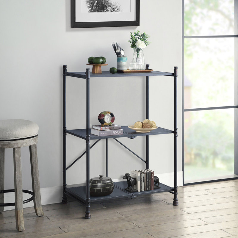 Hand-Brushed 3-Tier Console Table