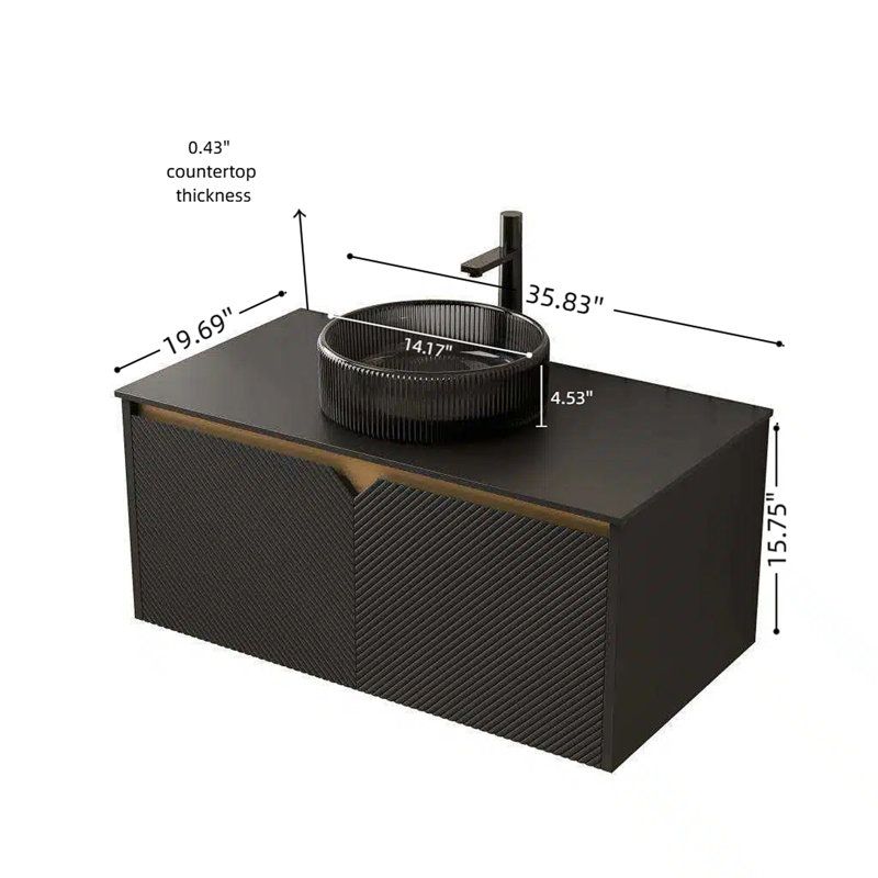 Meuble-lavabo de salle de bain 36 po RUBEN, 36"