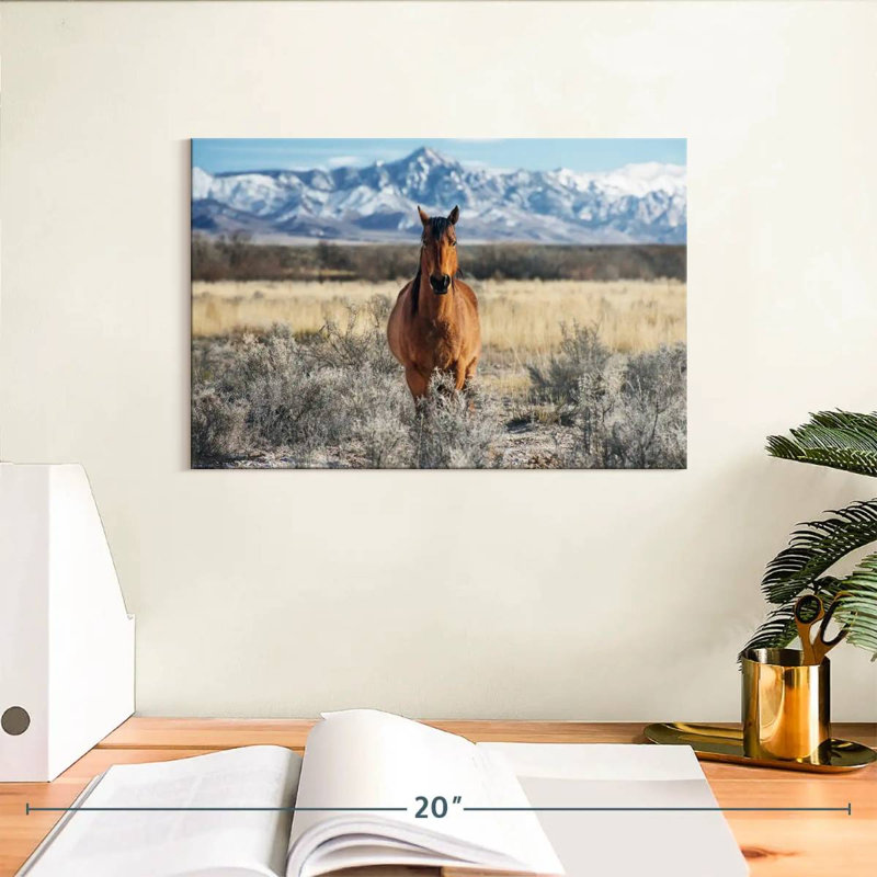 Brampt Horse At Winter, 8" H x 12" W