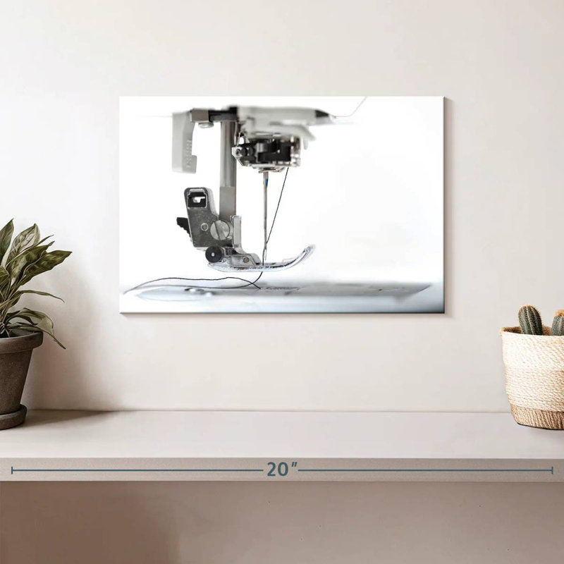 Senne Sewing Machine Close-Up, 8" H x 12" W