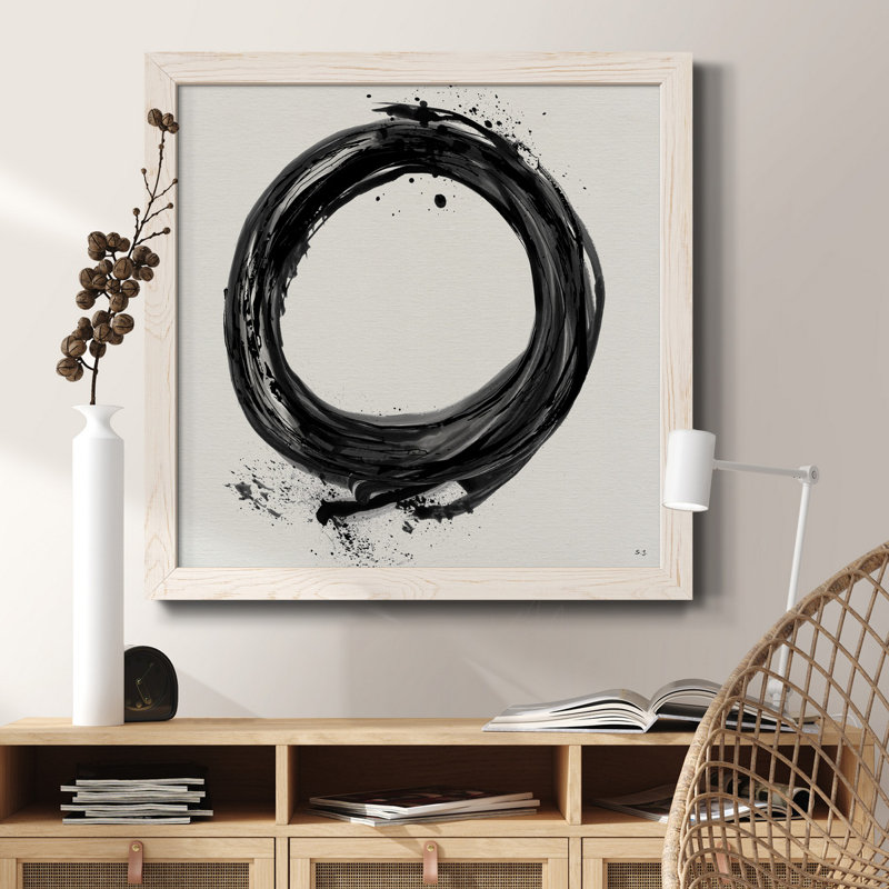 Palmier I - reproduction d'art sur toile encadrée, H 31,5 po x l 31,5 po x P 1,5 po, Cadre blanc