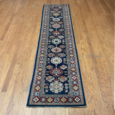  Handmade Kazak Wool Runner
