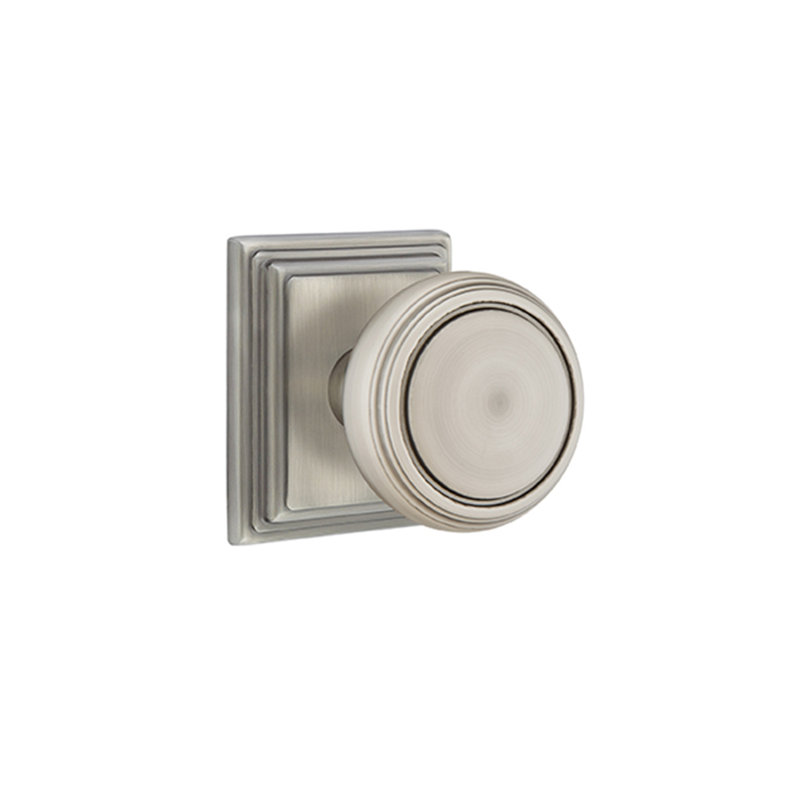 Passage Norwich Knob with Wilshire Rose, Pewter