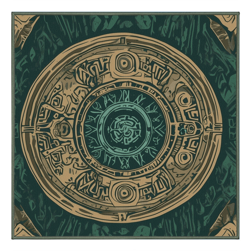 Courageous Heart Rug, Square 6'