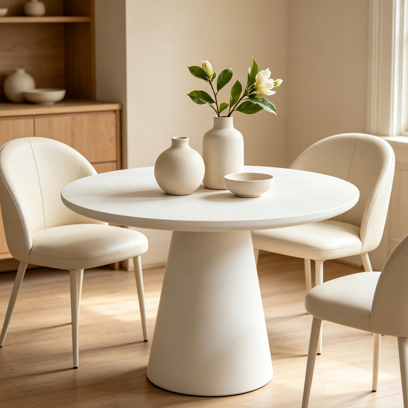 31.45" Round Pedestal Dining Table