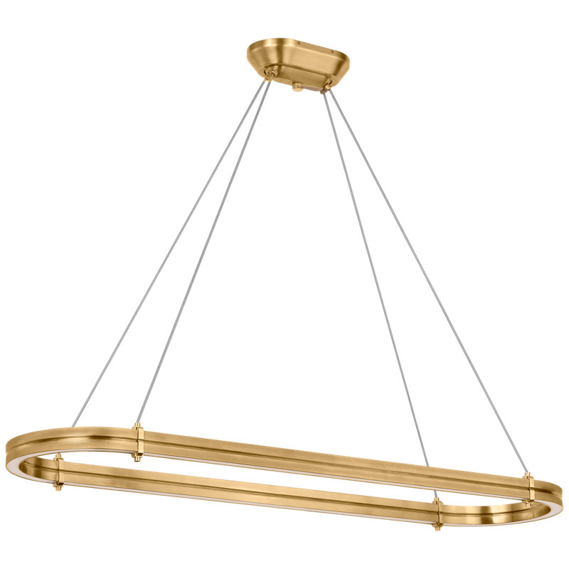 Paxton 12 - Light LED Chandelier, Natural Brass