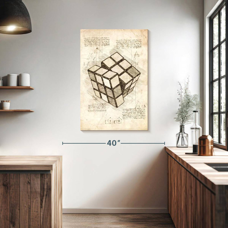 Laelle Rubik's Cube, 39" H x 26" W