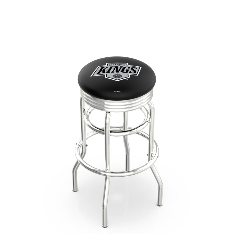 NHL 25" Swivel Bar Stool with Cushion, Los Angeles Kings, 25"